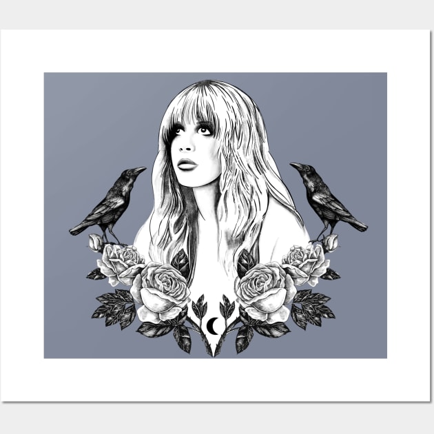 Stevie Nicks Angel Of My Dreams Tattoo Wall Art by LittleBunnySunshine